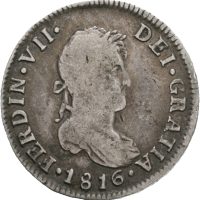 1816 Chile 2 reales Ferdinand IV, 1