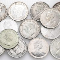 1936-1967 Canada 1 dollar, lot 15 stk., VK