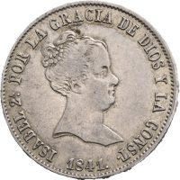 1841 Spania 10 reales Isabella II, Madrid, 1+
