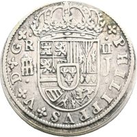 1718 Spania 2 reales Philip V, Segovia, 1/1+