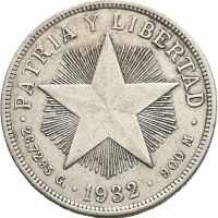1932 Cuba 1 peso, 1/1+