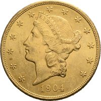 1904 USA 20 dollars Liberty Head, Philadelphia, 01