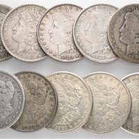 1878-1921 USA dollar Morgan 10 stk., 1- - 1/1+