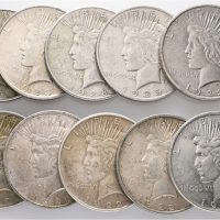 1922-1935 USA dollar Peace 10 stk., 1 - 1+