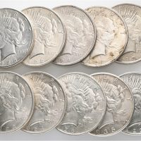1922-1935 USA dollar Peace 10 stk., 1/1+ - 01