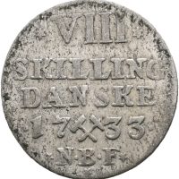 1733 8 skilling Christian VI, 1