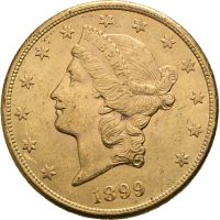 1899 S USA 20 dollars Liberty Head, 01