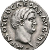 69 e.Kr. AR denarius Otho, 3,37 g, Roma, ørsmå riper, 1+/01