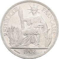 1907A Fransk Indokina 1 piastre, 1