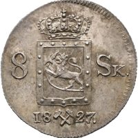 1827/5 8 skilling Carl XIV Johan, 0