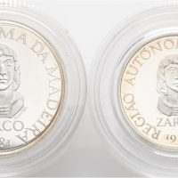 1981 Portugal 100 og 25 escudos Madeira Island Regional Autonomy, .925 sølv, proof