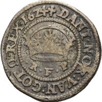 1624 Danmark 1/2 krone Christian IV, 1/1-