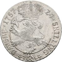 1757 24 skilling Frederik V, 1+