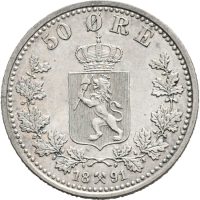 1891 50 øre Oscar II, 01