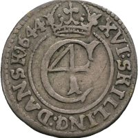 1644 1 mark Christian IV, 1