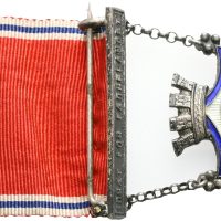 Kristiania Idrætsforening (1893-1924) friidrettsmedalje, .925 sølv, 01
