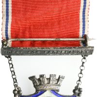 Kristiania Idrætsforening (1893-1924) friidrettsmedalje, .925 sølv, 01
