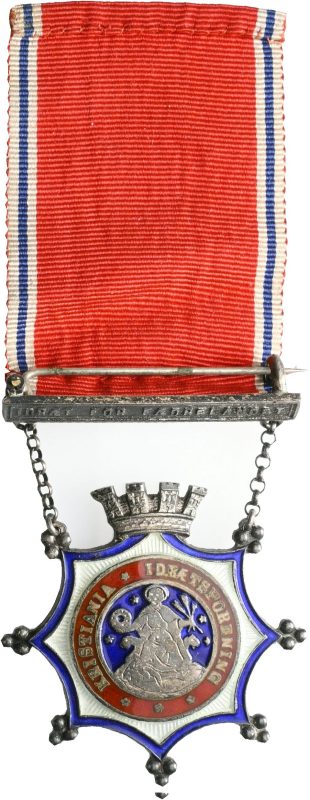 Kristiania Idrætsforening (1893-1924) friidrettsmedalje, .925 sølv, 01