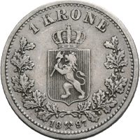 1897 1 krone Oscar II, 1