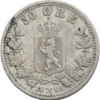 1888 50 øre Oscar II, 1-