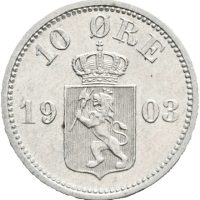 1903 10 øre Oscar II, 01