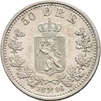 1896 50 øre Oscar II, 01