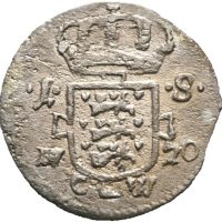 1720 Danmark 1 skilling Frederik IV, 1+/01