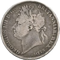 1821 England crown George IV, 1-
