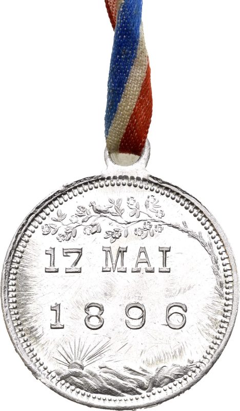 1896  17. mai medalje aluminium, 0/01