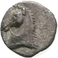 325-280 f. Kr. Calabria, Taras AR tritetartemoria, 0,3 g, 1+