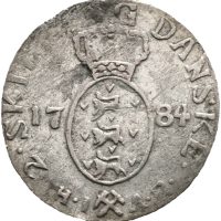 1784 2 skilling Christian VII, 1