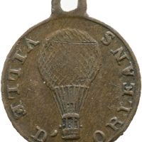 1871 Ville d’Orléans, 15 mm med hempe, bronse, 1+