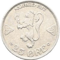 1912 25 øre Haakon VII, 1