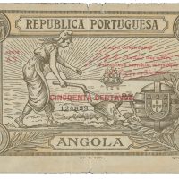 1921 Angola 50 centavos 124899, rifter, 1