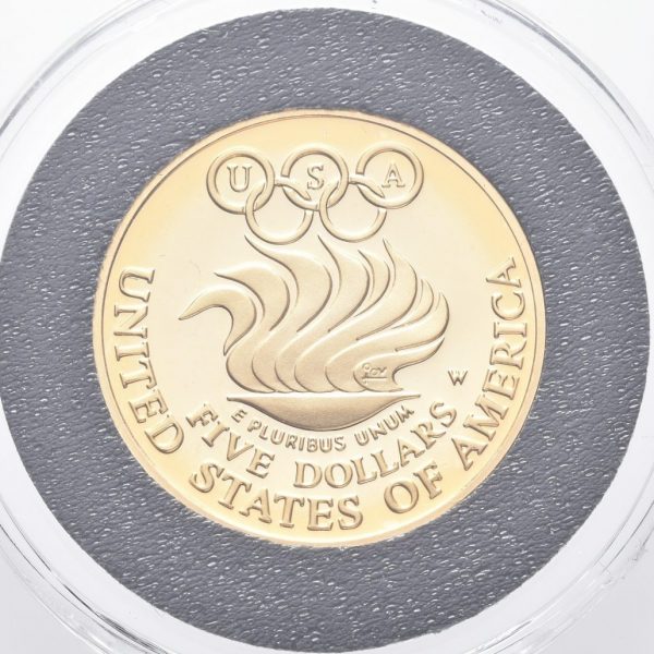1988 USA 5 dollar OL ringer, 8,36 g .900 gull, proof