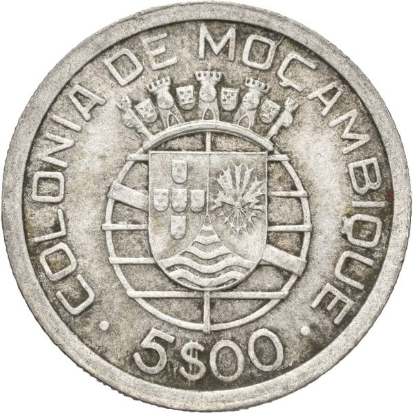 1949 Mozambique 5 escudos, 1+/01