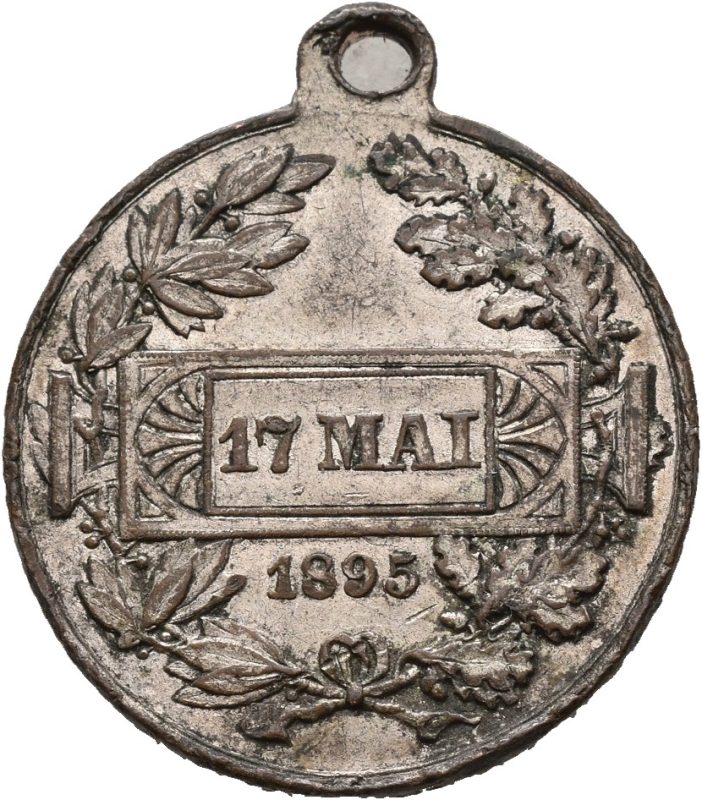 1895 17.mai, forsølvet bronse, 1+