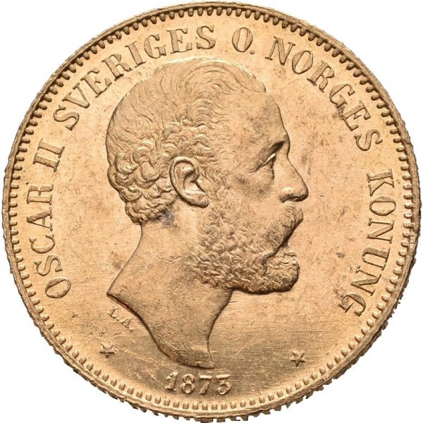 1873 Sverige 20 kronor Oskar II, 01