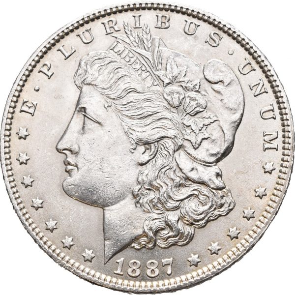 1887 USA 1 dollar, Philadelphia, 0/01