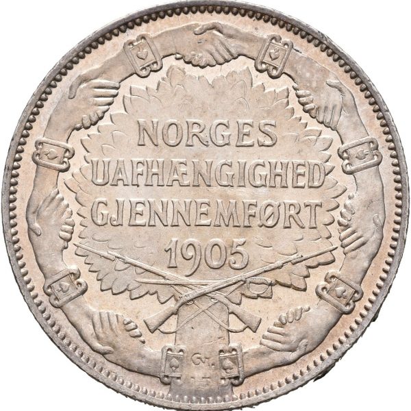 1907  2 kroner m/g, 0