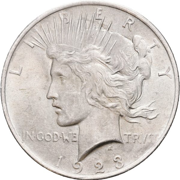 1923  USA dollar Philadelphia, små merker, 01