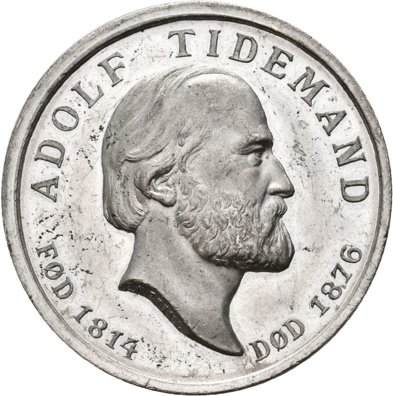 1876  Adolf Tidemand, tinn 35 mm, 01