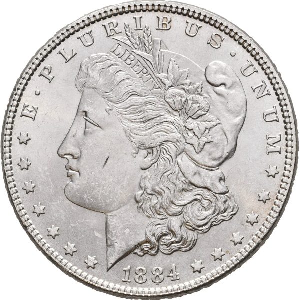 1884 USA dollar, Philadelphia, 0/01