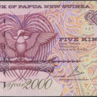 2000 Papua New Guinea 5 kina Elizabeth II, 0