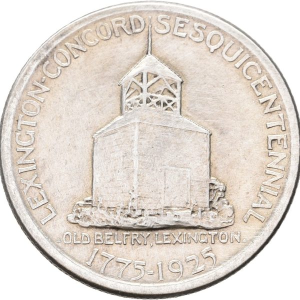 1925 USA 1/2 dollar Lexington-Concord sesquicentennial, pusset, 1+