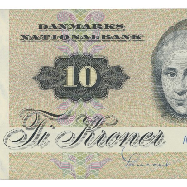 1975 Danmark 10 kroner A6752J, 0