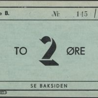 Kredittmerke Oslo Staniol & Metalkapapselfabrik 2 øre, 1+