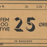 Kredittmerke Oslo Staniol & Metalkapapselfabrik 25 øre, 1+