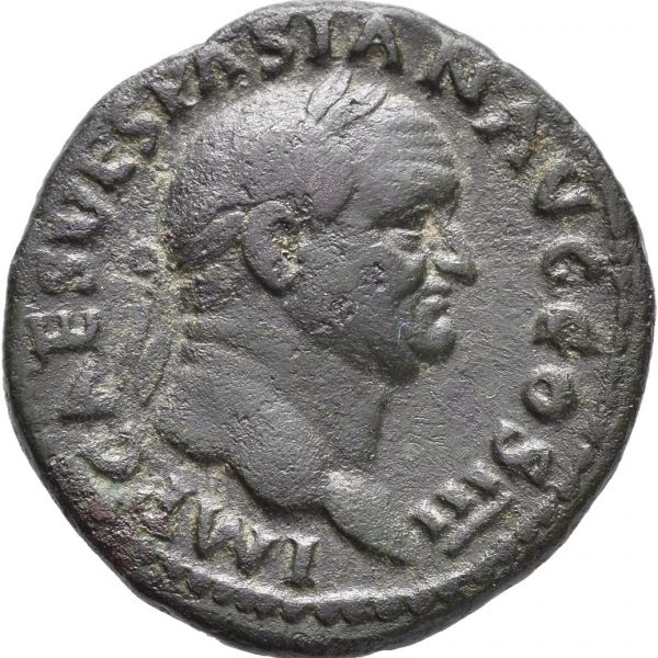 Æ ass Vespasian (69-79 e. Kr.), 10,49 g, Roma, 1+