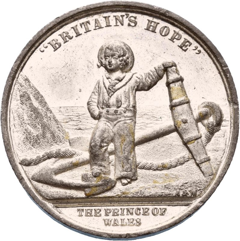England Britain's Hope Prince of Wales medalje, 25,5 mm, tinn, 01